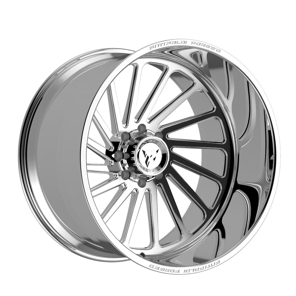 26x14 Fittipaldi FTF503P Polished FORGED LEFT DIRECTIONAL Wheel 8x180 (-76mm)