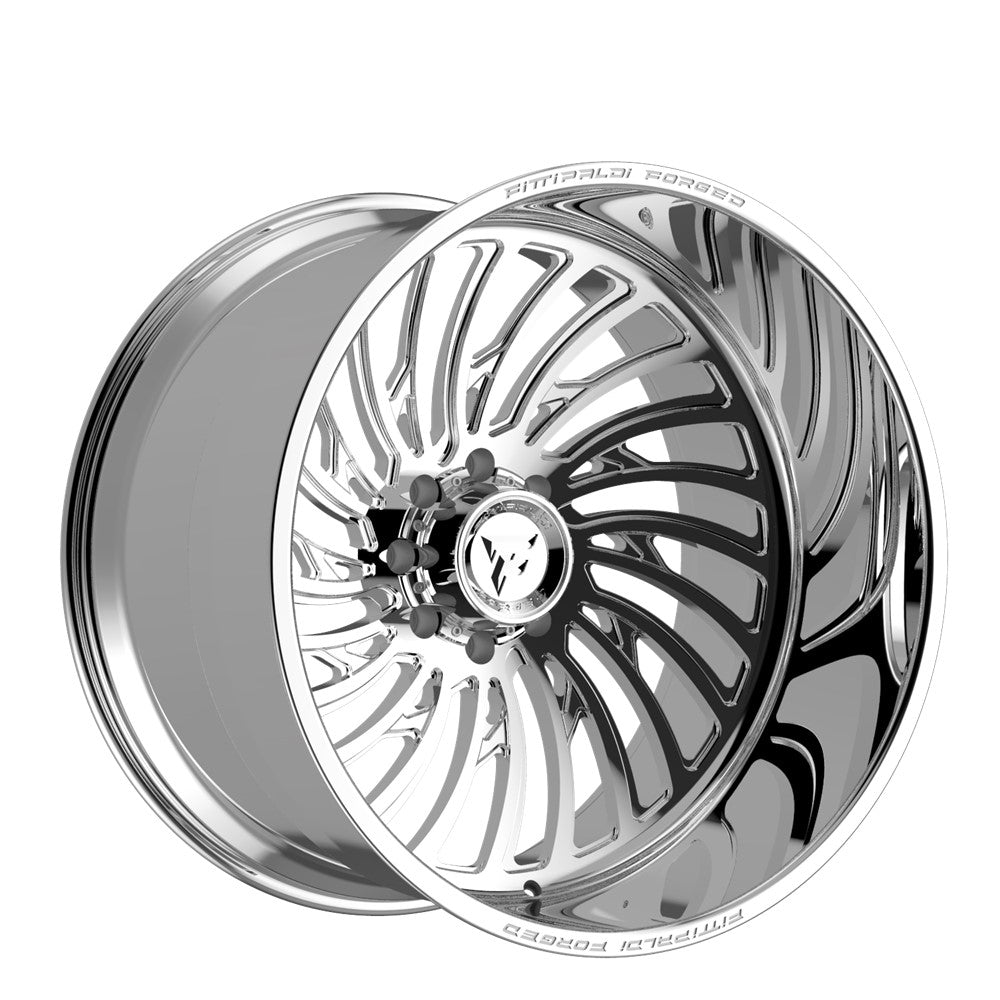 24x12 Fittipaldi FTF507P Polished FORGED LEFT DIRECTIONAL Wheel 8x180 (-44mm)