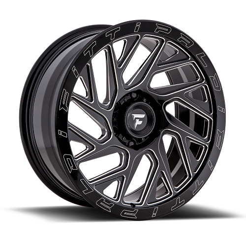 20x9 Fittipaldi Offroad FTF01 X-Trail Black Milled Wheel 5x5 (6mm)