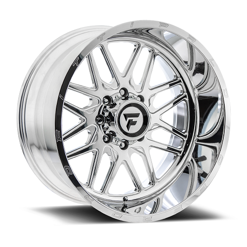 24x14 Fittipaldi Offroad FTF18PM Polished W/Milled Lip Logo Wheel 8x6.5 (-76mm)