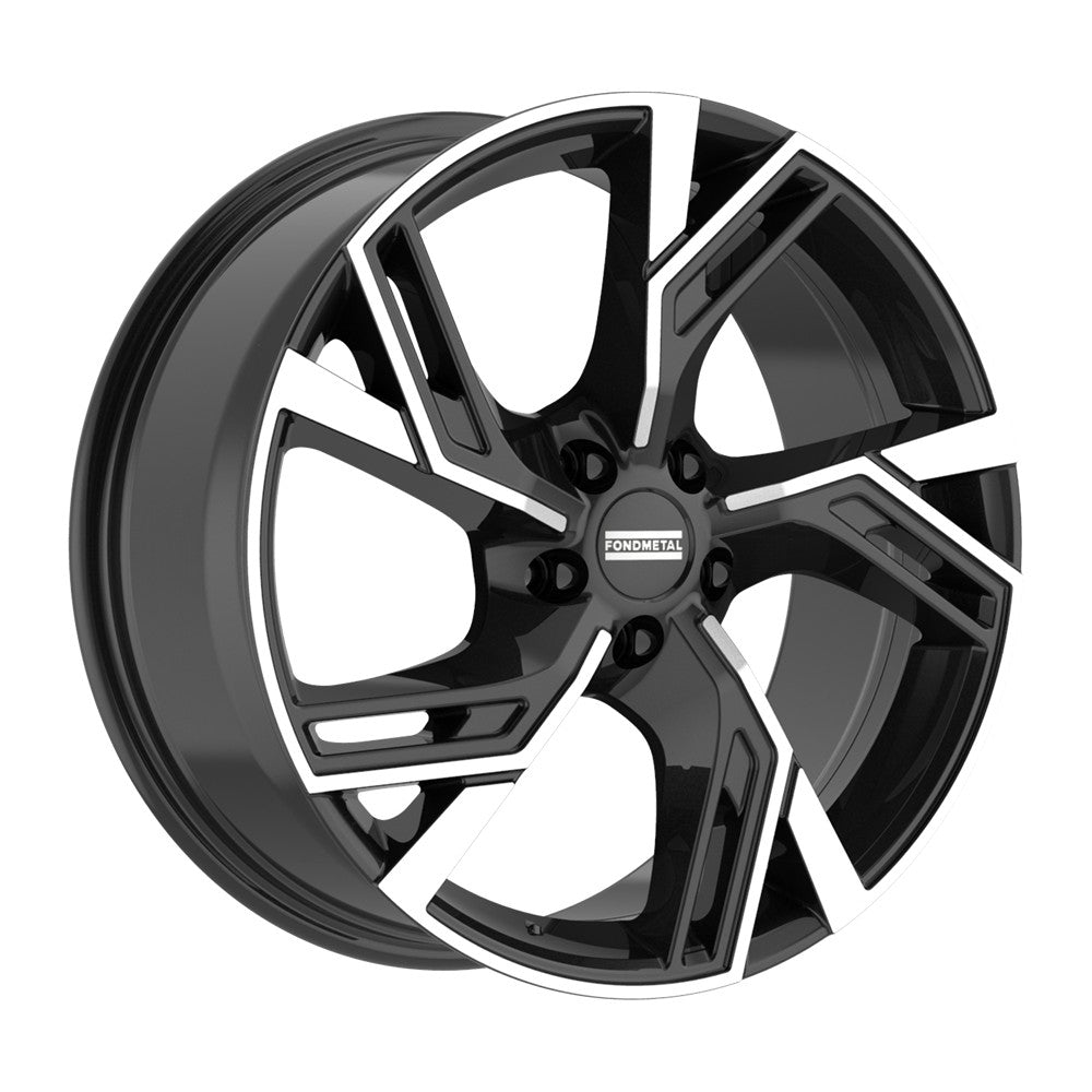 19x8.5 Fondmetal Atena Gloss Black Machined Wheel 5x112 (28mm)