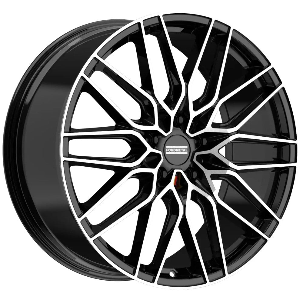 22x10 Fondmetal Cratos Gloss Black Machined Wheel 5x130 (36mm)