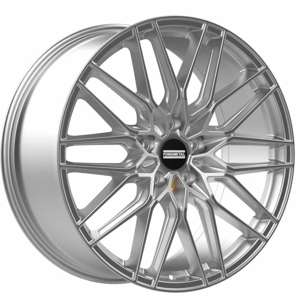 22x10 Fondmetal Cratos Gloss Silver Wheel 5x130 (36mm)
