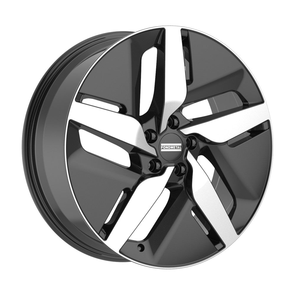 21x9.5 Fondmetal E-Joule Gloss Black Machined Wheel 5x4.5 (40mm)