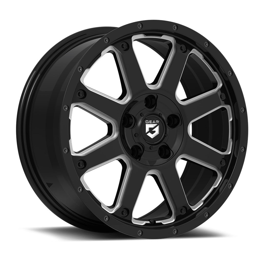 18x8 Gear Off Road 726MB Big Block CUV Gloss Black Wheel 5x4.5 (35mm)