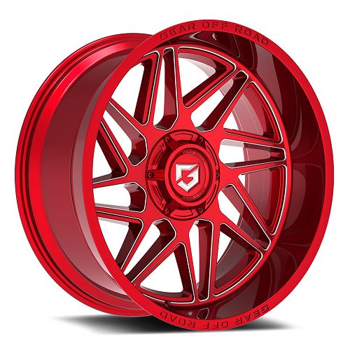 22x12 Gear Off Road 761RM Red Milled Wheel 8x170 (-44mm)