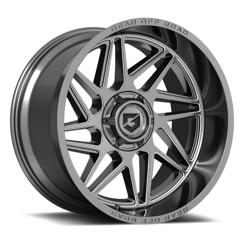 20x10 Gear Off Road 761AM Anthracite Milled Wheel 6x135 (-19mm)
