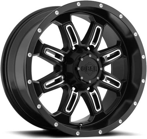 18x9 Gear Off Road 725MB Dominator Blk Machine Wheel 5x5/5x5.5 (-12mm)
