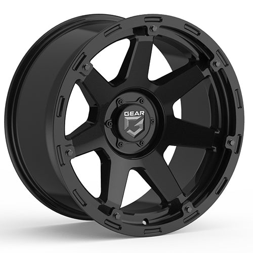 20x10 Gear Off Road 753SB Barricade Satin Black Wheel 5x4.5/5x5 (-25mm)