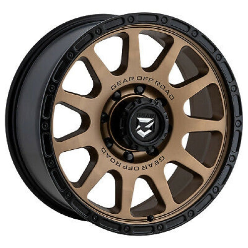 17x8.5 Gear Off Road 760BZ Satin Bronze Wheel 5x5 (0mm)