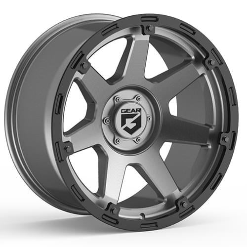 16x8 Gear Off Road 753GB Barricade Anthracite Wheel 5x4.5/5x5 (0mm)