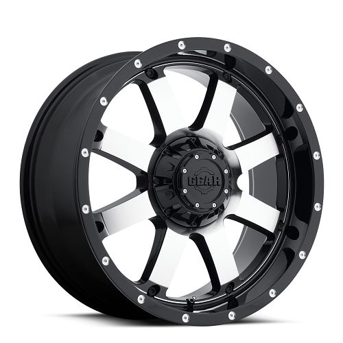 20x10 Gear Off Road 726M Big Block Machined Wheel 5x5.5/5x150 (-19mm)