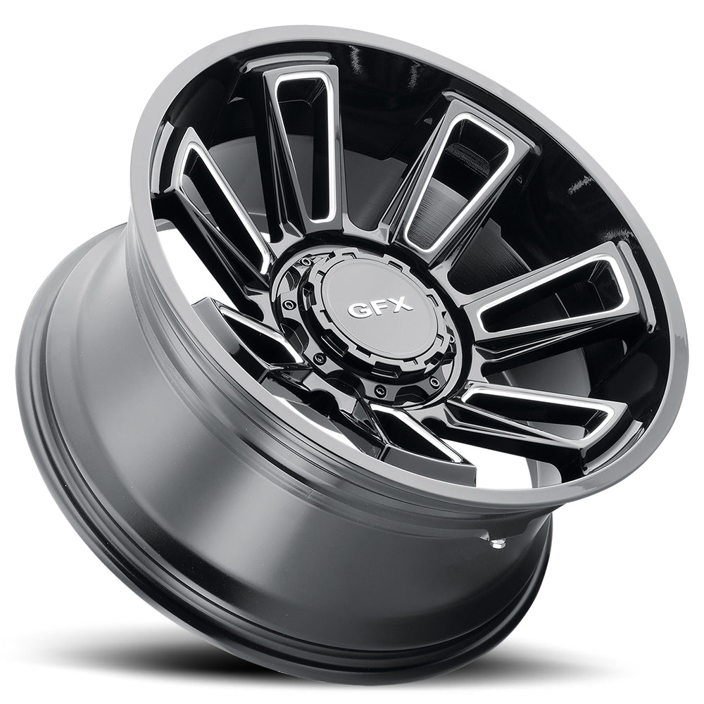 20x9 G-FX TR21 Gloss Black Milled Wheel 6x135/6x5.5 (12mm)