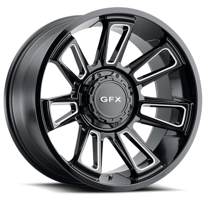20x9 G-FX TR21 Gloss Black Milled Wheel 8x170 (18mm)