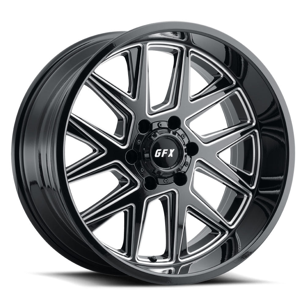 20x9 G-FX TM6 Gloss Black Milled Wheel 6x5.5 (12mm)