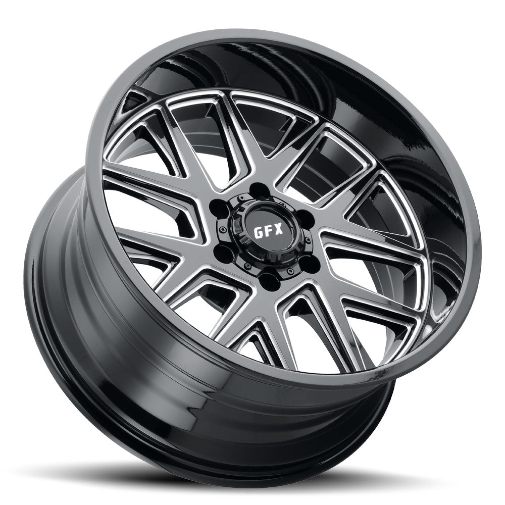 20x9 G-FX TM6 Gloss Black Milled Wheel 6x5.5 (12mm)