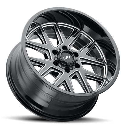 20x9 G-FX TM6 Gloss Black Milled Wheel 6x5.5 (12mm)