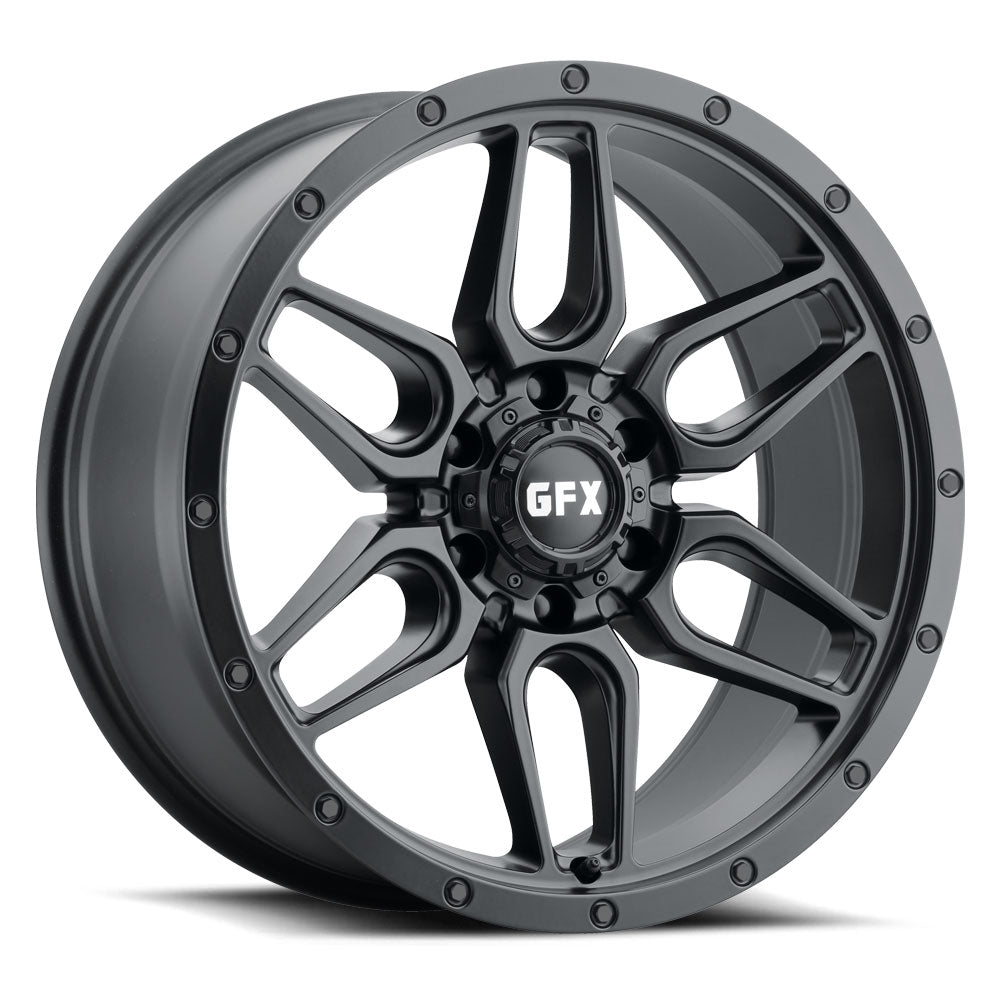 20x9 G-FX TR-18 Matte Black Wheel 6x5.5 (12mm)