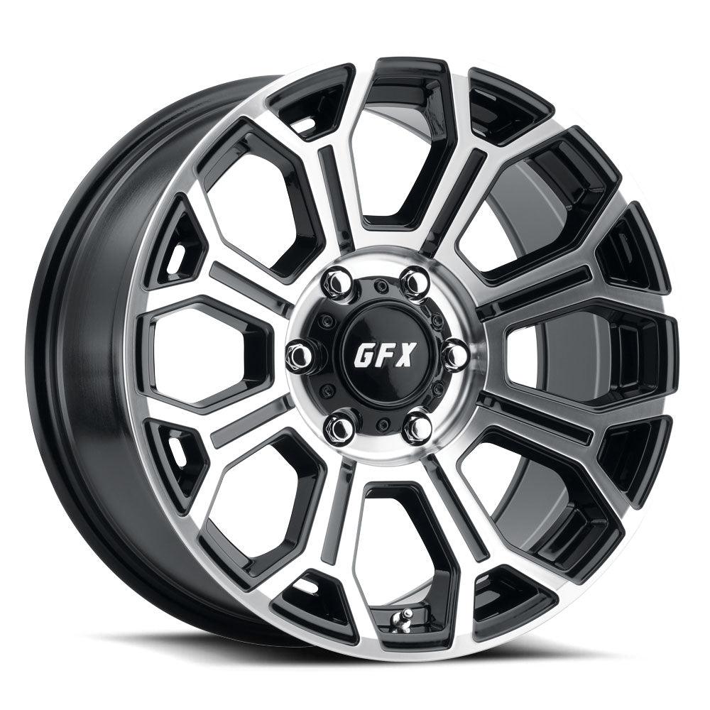 17x8.5 G-FX TR-19 Gloss Black Machined Face Wheel 8x6.5 (18mm)