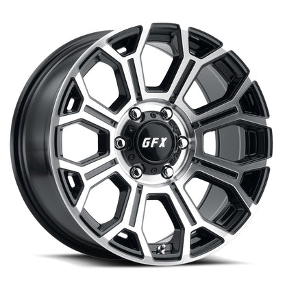 17x8.5 G-FX TR-19 Gloss Black Machined Face Wheel 8x6.5 (18mm)