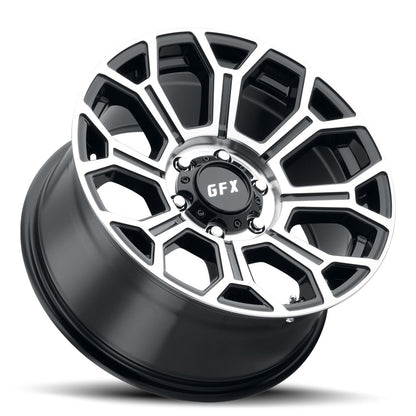 17x8.5 G-FX TR-19 Gloss Black Machined Face Wheel 8x6.5 (18mm)