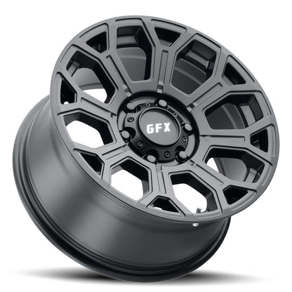 16x8.5 G-FX TR-19 MATTE BLACK Wheel 8x6.5 (-6mm)