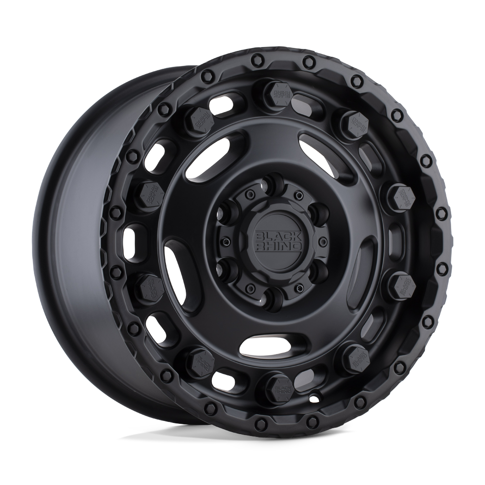 17x8 Black Rhino Glacier Matte Black Wheel 5x160 (45mm)