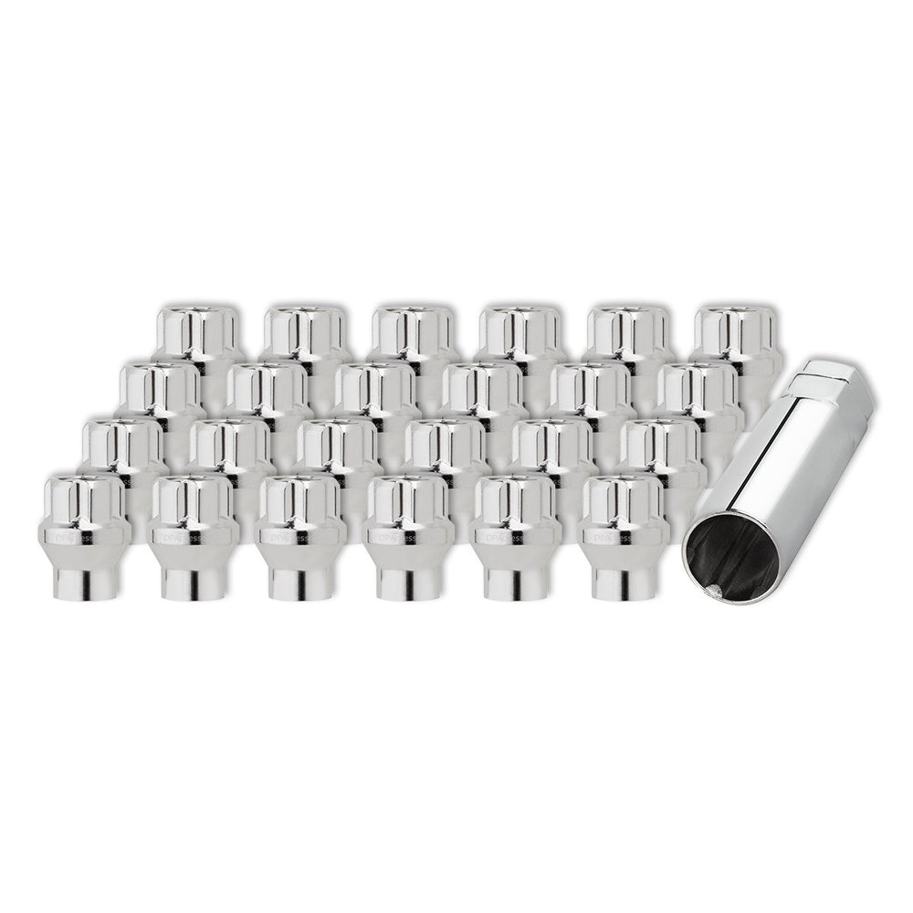 6 Lug Gorilla 14x1.5 Chrome Spline ET Open-End Lug Kit with Key