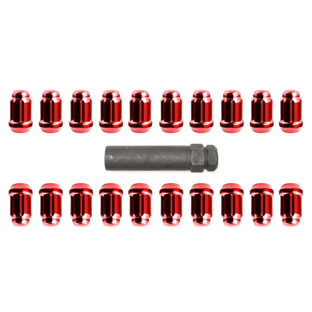 5 Lug Gorilla 14x1.5 Red Spline Lug Kit Truck with Key