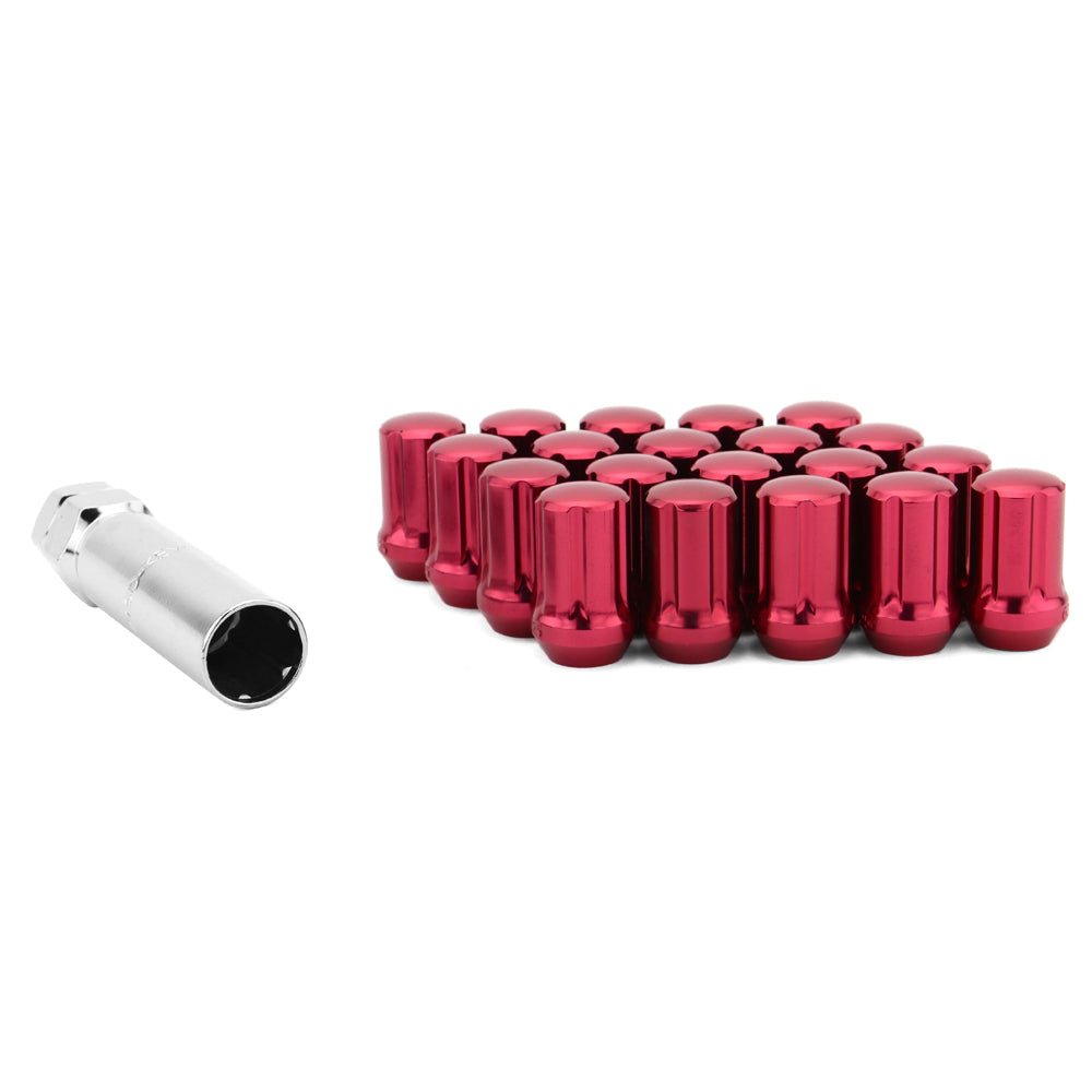 6 Lug Gorilla 14x1.5 Red Spline Lug Kit Truck with Key