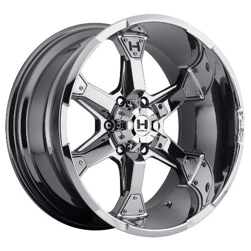 20x10 Hostile H101 Knuckles Armor Plated (Chrome) Wheel 6x135 (-19mm)