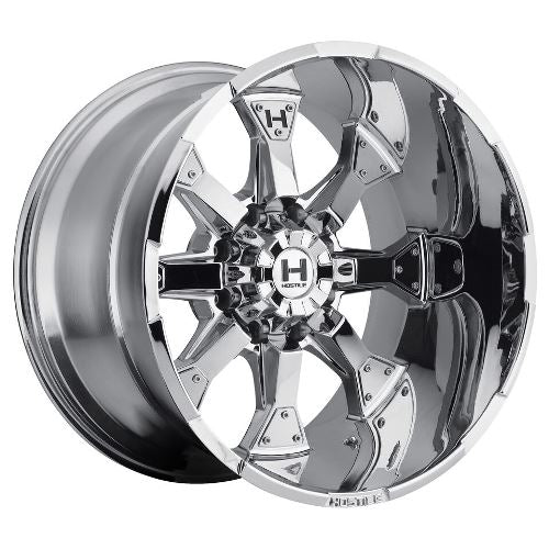 20x12 Hostile H101 Knuckles Armor Plated (Chrome) Wheel 8x6.5 (-44mm)