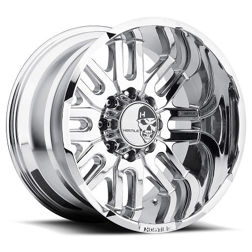 20x10 Hostile H104 Zombie Armor Plated (Chrome) Wheel 8x170 (-19mm)