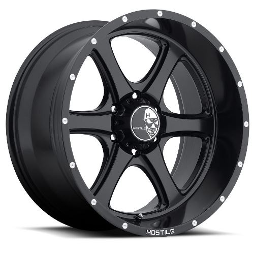 20x9 Hostile H105 Exile Asphalt (Satin Black) Wheel 6x135 (10mm)