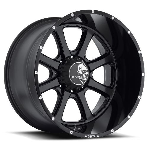 20x9 Hostile H105 Exile Asphalt (Satin Black) Wheel 8x180 (0mm)