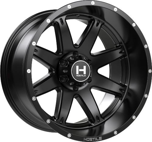 20x10 Hostile H109 Alpha Asphalt (Satin Black) Wheel 6x135 (-19mm)
