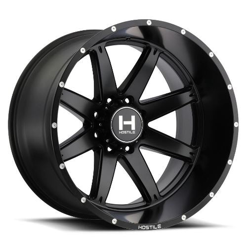 24x14 Hostile H109 Alpha Asphalt (Satin Black) Wheel 8x170 (-76mm)