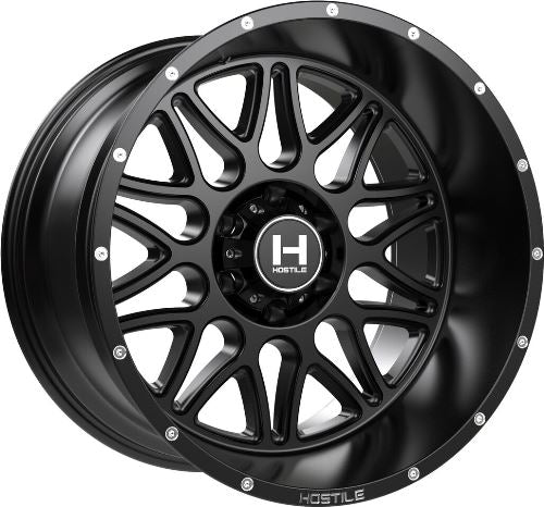20x12 Hostile H111 Blaze Asphalt (Satin Black) Wheel 5x5 (-44mm)