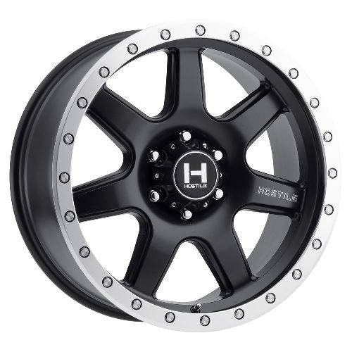 17x9 Hostile H112 Podium Blade Cut (Black & Milled) Wheel 6x5.5 (-12mm)