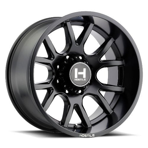 22x12 Hostile H113 Rage Asphalt (Satin Black) Wheel 8x6.5 (-44mm)