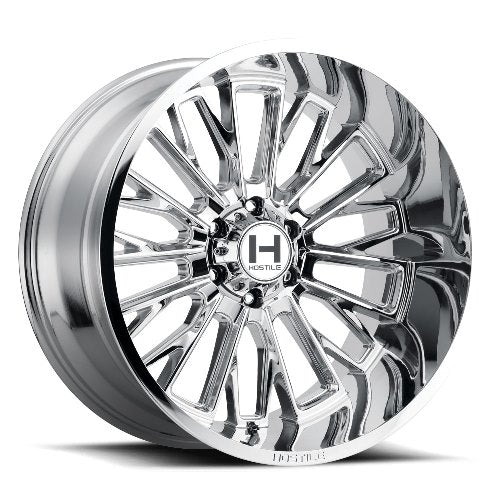 22x12 Hostile H114 Fury Armor Plated (Chrome) Wheel 6x135 (-44mm)