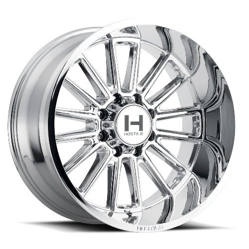 22x12 Hostile H115 Predator Armor Plated (Chrome) Wheel 8x170 (-44mm)