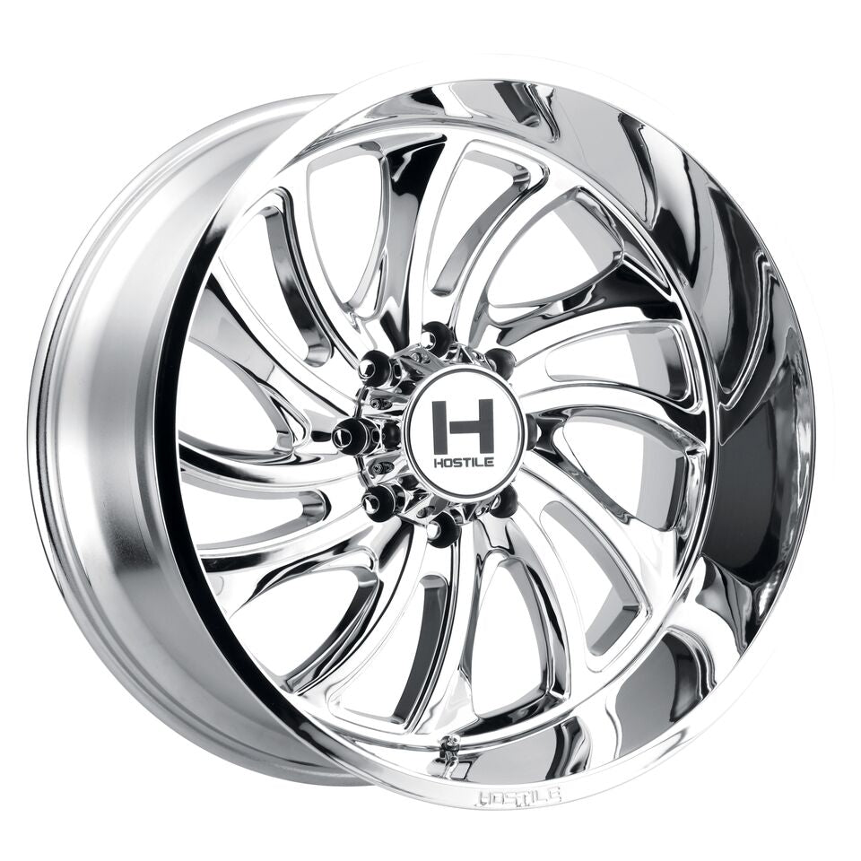 20x10 Hostile H118 Demon Armor Plated (Chrome) Wheel 8x180 (-19mm)