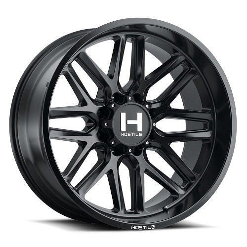 20x10 Hostile H120 Vulcan Asphalt (Satin Black) Wheel 8x170 (-19mm)