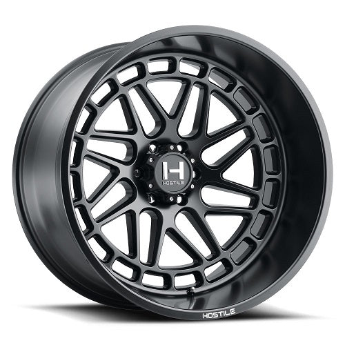 20x9 Hostile H122 Reaper Asphalt (Satin Black) Wheel 8x6.5 (12mm)