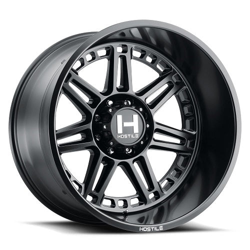 20x10 Hostile 124 Lunatic Asphalt (Satin Black) Wheel 5x5.5 (-19mm)
