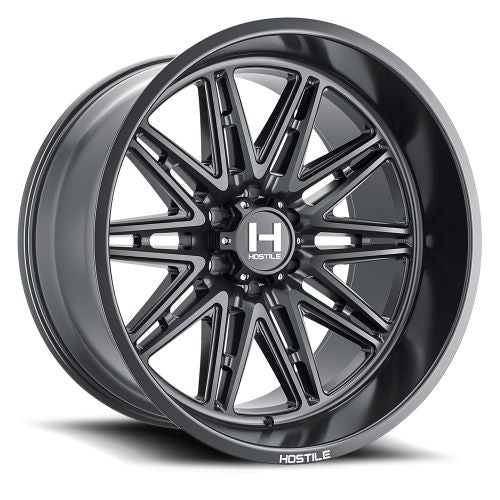 22x12 Hostile H126 Maniac Asphalt (Satin Black) Wheel 6x135 (-44mm)