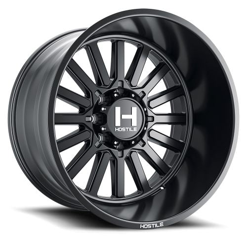 22x12 Hostile H127 Titan Asphalt (Satin Black) Wheel 8x180 (-44mm)