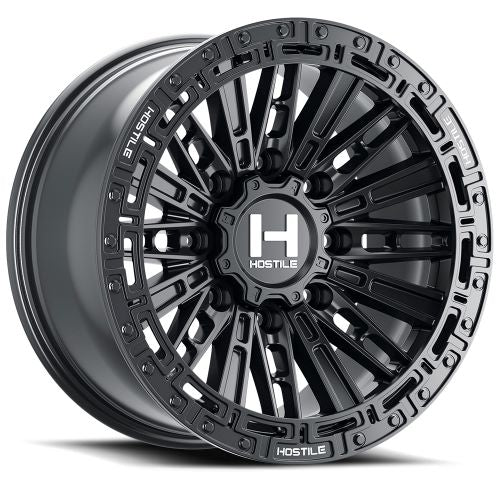 18x9 Hostile H129 Mojave Asphalt (Satin Black) Wheel 8x180 (12mm)