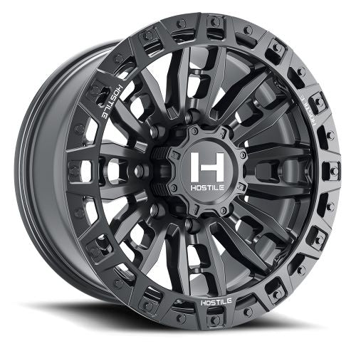 18x9 Hostile Crandon Asphalt (Satin Black) Wheel 8x170 (12mm)
